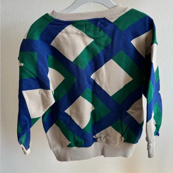 NWT BOBO CHOSES | Giant Check Sweatshirt - Picture 4 of 5